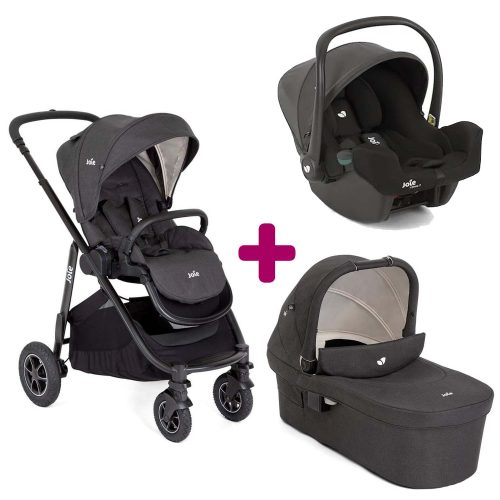 Pack poussette trio Verssatrax Shale + coque I-Snug 2 Shale + nacelle ramble XL Shale  Joie