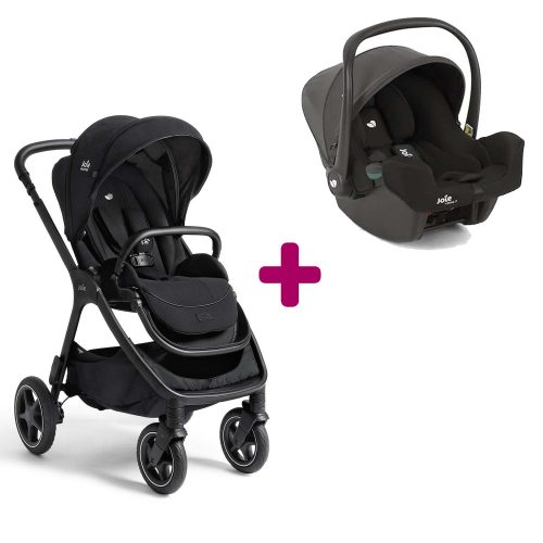 Pack poussette duo Finiti Eclipse + coque I-Snug 2 Shale  Joie