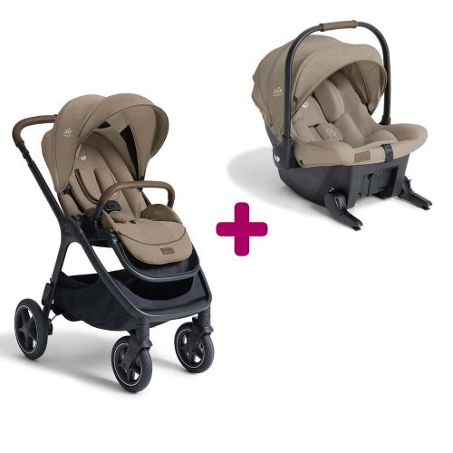 Pack poussette duo Finiti Sandstone + coque Sprint Sandstone  Joie