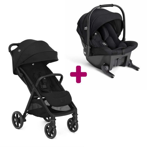 Pack poussette duo Parcel Lx Eclipse + coque Sprint Eclipse  Joie