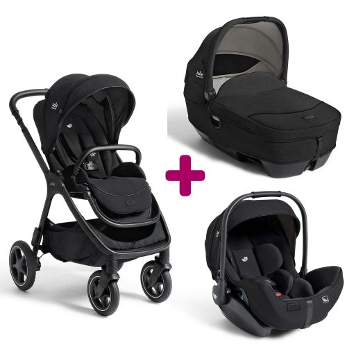 Pack poussette trio Finiti Eclipse + nacelle Calmi Eclipse + coque I-Level pro Eclipse  Joie