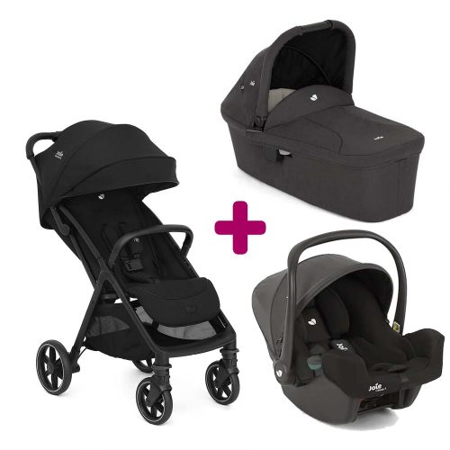 Pack Poussette trio Parcel Lx Eclipse + Nacelle Ramble Shale + coque I-Snug 2 Shale  Joie