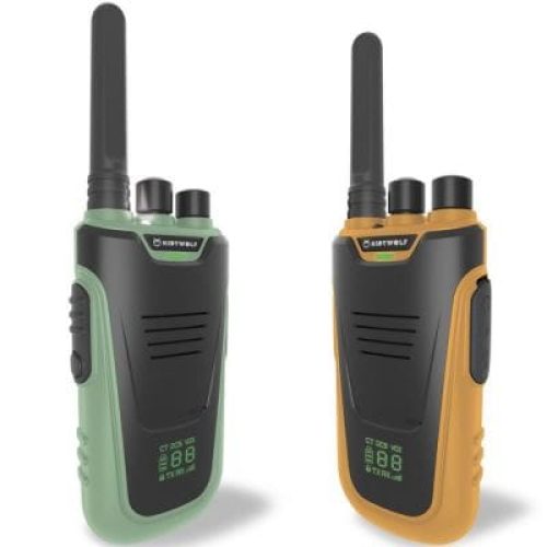 paire-de-talkie-walkie-kidytalk-vert-jaune