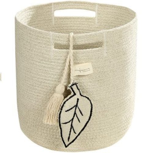 panier-de-rangement-leaf-en-coton-naturel-30-x-30-cm