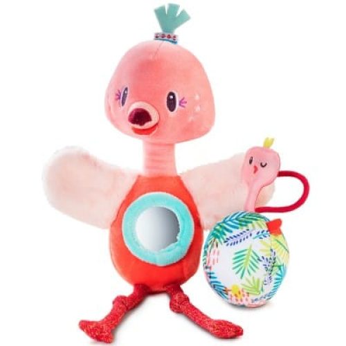peluche-hochet-anais-le-flamant-rose