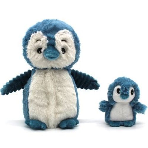 peluche-iglou-le-pingouin-maman-et-bebe-bleu-25-cm