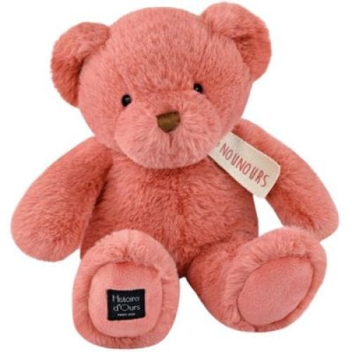 peluche-le-nounours-rose-praline-28-cm