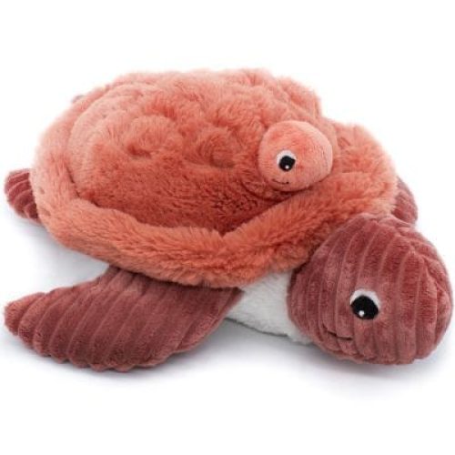 peluche-les-ptipotos-sauvenou-maman-et-bebe-tortue-terracotta-29-cm
