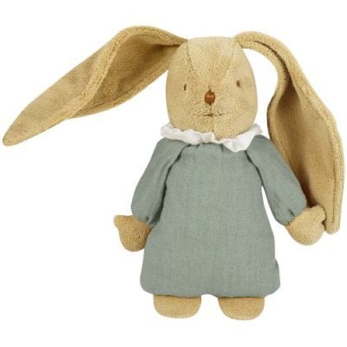 peluche-musicale-lapin-nid-d-ange-vert-celadon-28-cm