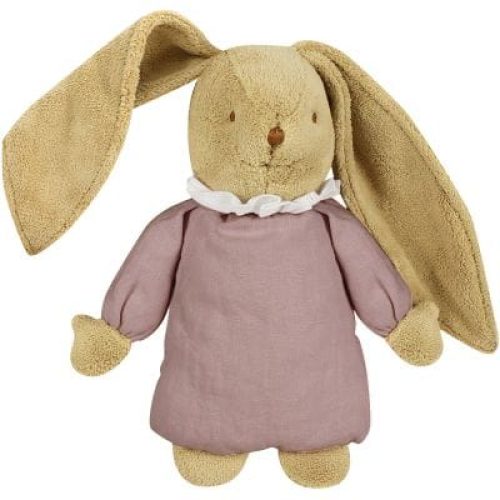 peluche-musicale-lapin-nid-d-ange-vieux-rose-28-cm