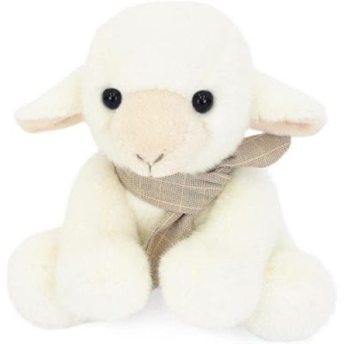 peluche-petit-agneau-foulard-14-cm