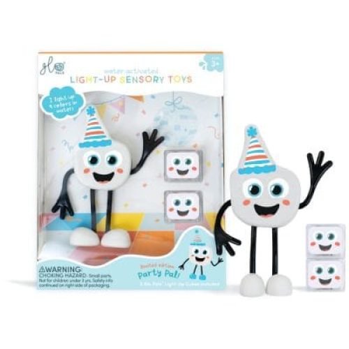 personnage-party-pal-blanc-et-2-cubes-lumineux