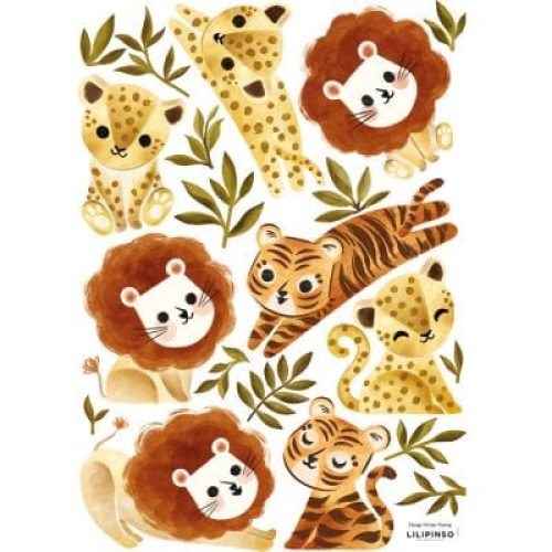 planche-de-stickers-a3-little-jungle-animals