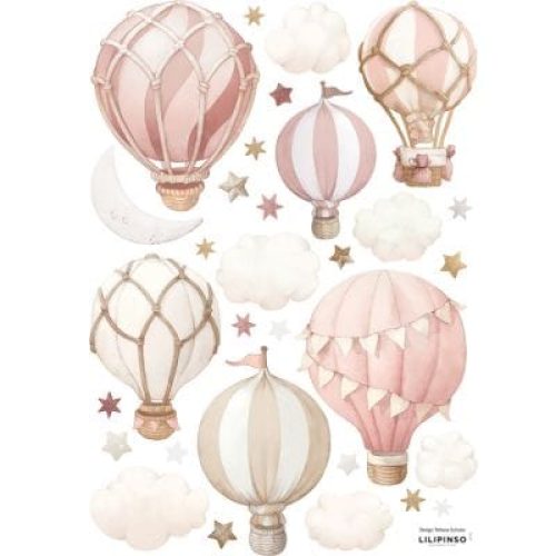 planche-de-stickers-a3-montgolfieres-roses