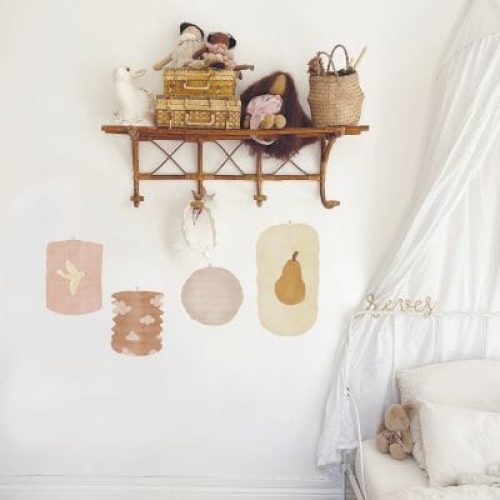 planche-sticker-lampions-creme-35-x-45-cm