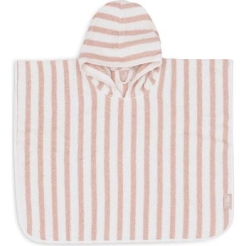 poncho-de-bain-en-eponge-stripe-wild-rose-1-4-ans