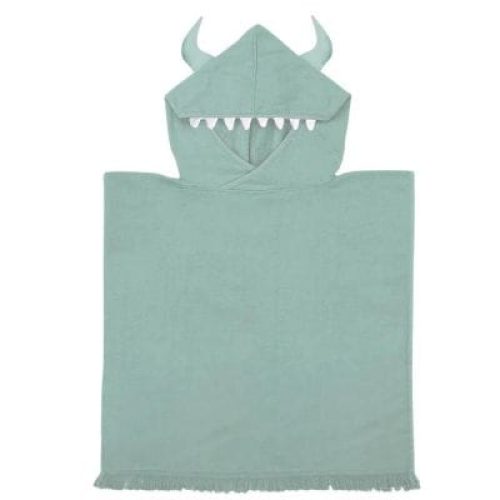 poncho-de-plage-vert-monstre-3-ans-et