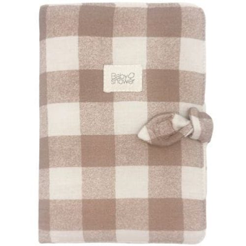protege-carnet-de-sante-knot-vichy-caramel