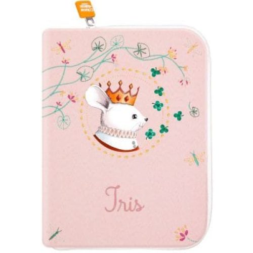 protege-carnet-de-sante-souris-couronne-personnalisable