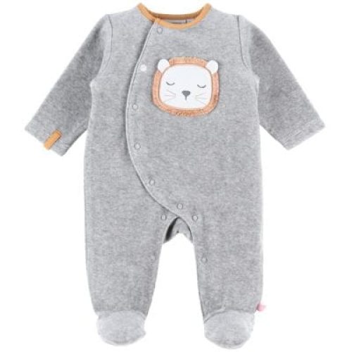 pyjama-chaud-babou-kendi-en-velours-gris-12-mois