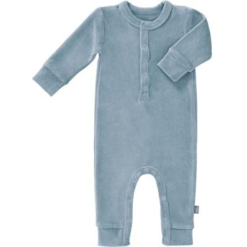 pyjama-en-velours-bio-blue-fog-3-6-mois-60-a-67-cm