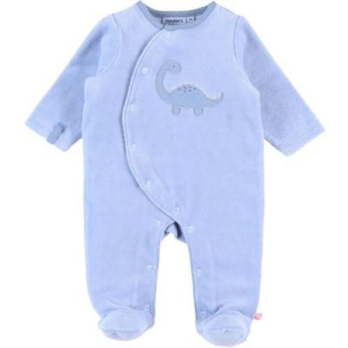 pyjama-en-velours-dino-aqua-3-mois