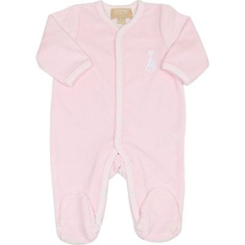 pyjama-en-velours-rose-sophie-la-girafe-3-mois