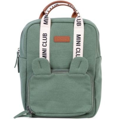 sac-a-dos-enfant-mini-club-signature-canvas-vert