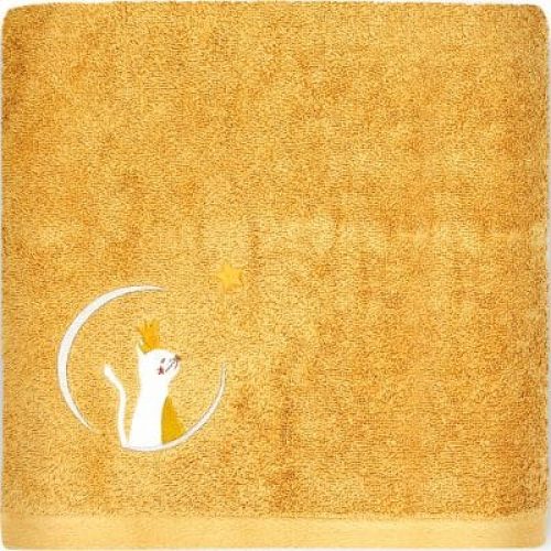 serviette-de-bain-chat-caramel-personnalisable-100-x-100-cm