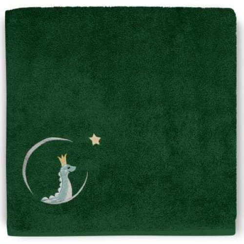 serviette-de-bain-dino-vert-foret-personnalisable-70-x-140-cm