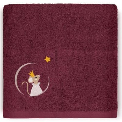 serviette-de-bain-souris-framboise-70-x-140-cm