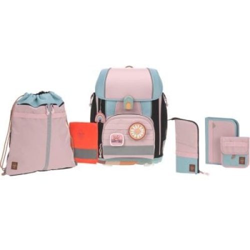 set-complet-ecole-boxy-unique-rose-et-bleu-reconditionne