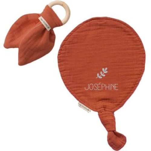 set-de-naissance-doudou-et-anneau-de-dentition-terracotta-personnalisable
