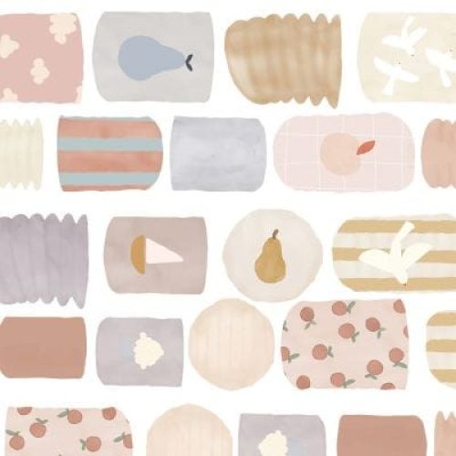 sticker-frise-murale-lampions-creme-2