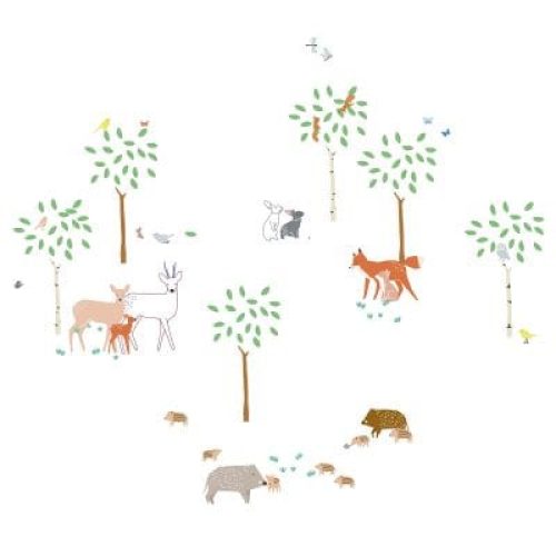 stickers-balade-en-foret-70-x-70-cm-2