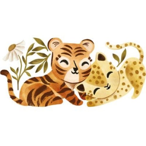 stickers-muraux-tigre-et-leopard-70-x-34-cm