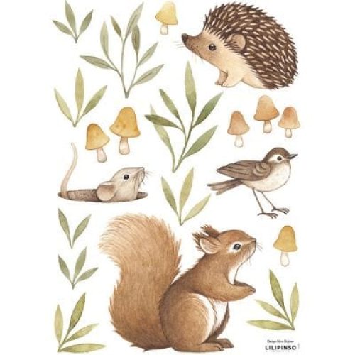 stickers-oh-deer-animaux-de-la-foret-29-7-x-42-cm