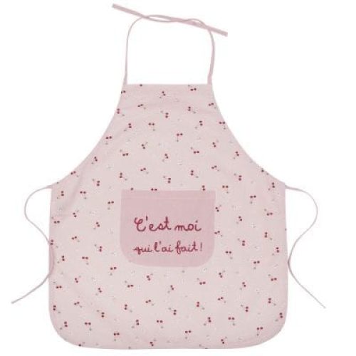 tablier-enfant-en-coton-enduit-cerise-3-6-ans
