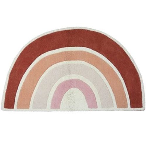 tapis-coton-paradisio-arc-en-ciel-orange-et-rose-120-x-70-cm