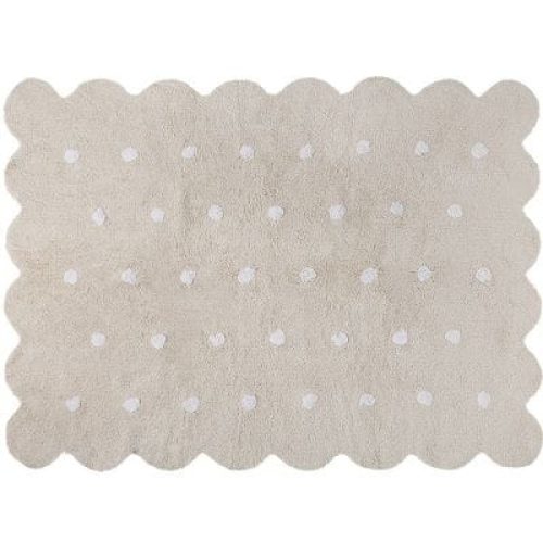 tapis-lavable-biscuit-beige-a-pois-120-x-160-cm