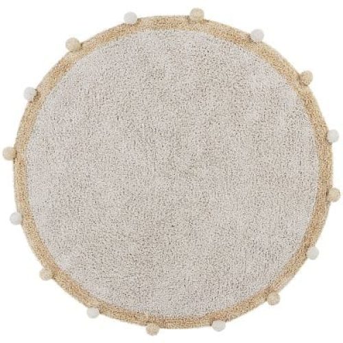 tapis-lavable-bubbly-natural-miel-120-cm