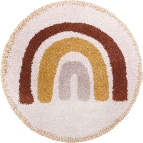 tapis-rond-bohemian-arc-en-ciel-120-cm