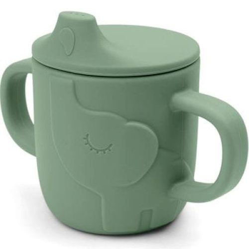 tasse-a-bec-en-silicone-peekaboo-elphee-vert