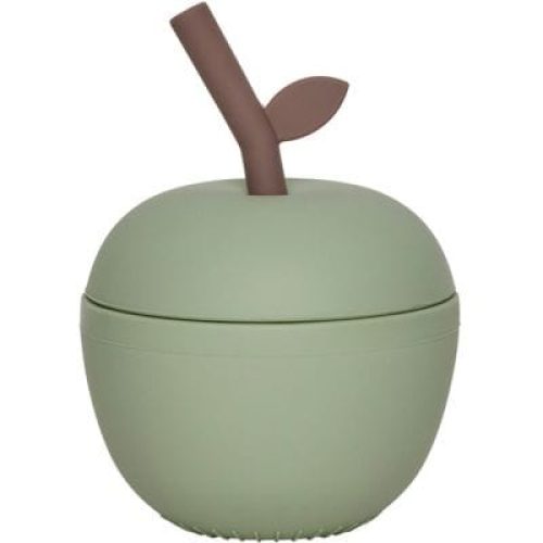 tasse-en-silicone-avec-paille-pomme-green