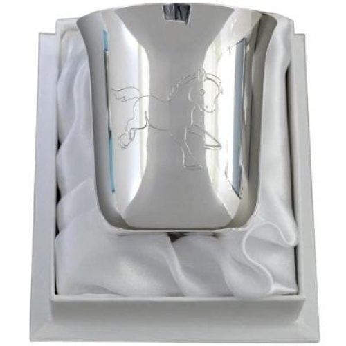 timbale-petit-cheval-personnalisable-metal-argente-dans-son-coffret