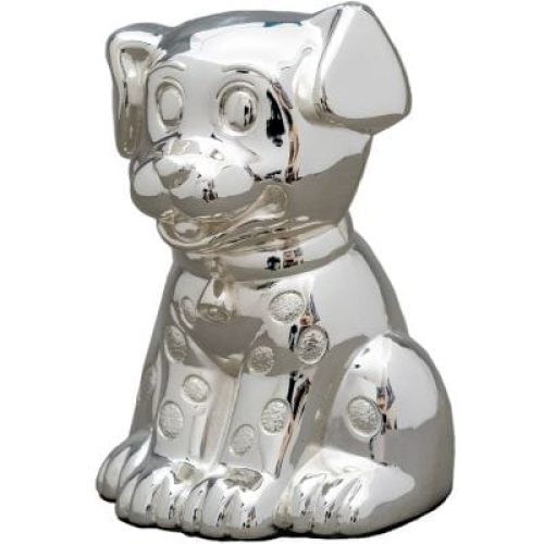 tirelire-petit-chien-personnalisable-metal-argente