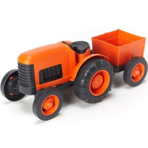 tracteur-orange-et-gris